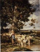 unknow artist Sheep 084 France oil painting artist